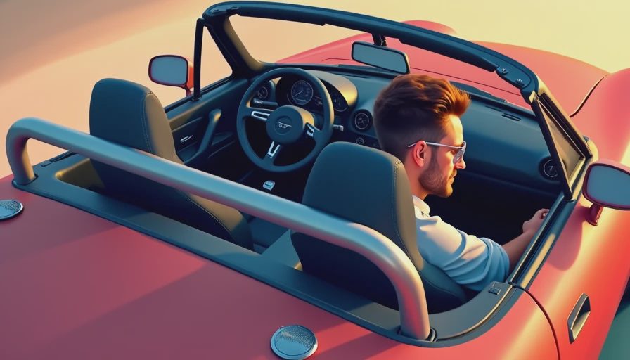 Illustration for miata rollbar