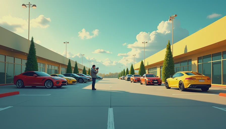 Visual context for automobile photography techniques