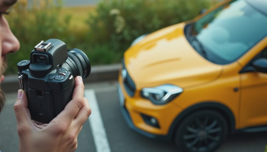 Illustration for auto photography techniques